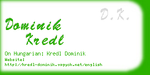 dominik kredl business card